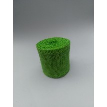 Лента джутовая 5см*2 м цв. салатовый